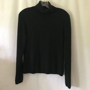 TSE 100% Pure Cashmere Black Turtleneck Sweater
